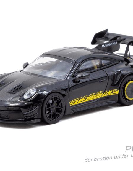 (Pre-order) Tarmac Works 1/64 Porsche GT3RS 992.1 MR Black Yellow Tarmac Special