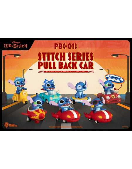Beast Kingdom PBC-013 Stitch Series Pull Back Car Blind boxset