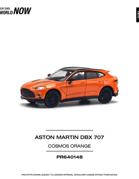 POPRACE 1/64 ASTON MARTIN DBX 707 - COSMOS ORANGE Model Car