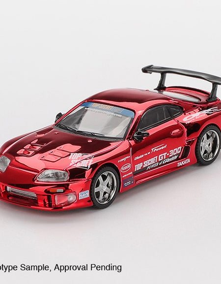 (Pre-order) Mini GT #1032 Toyota Supra (A80) Top Secret GT-300 Red Chrome LHD