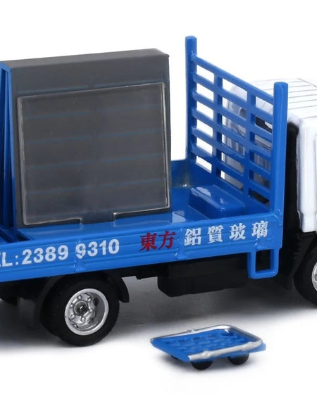 Tiny City Die-cast Model Car - #196 MITSUBISHI FUSO Canter Glass Transport Truck