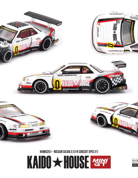 (Pre-order) Kaido House X Mini GT Nissan Silvia S13-R Circuit Spec V1 #KHMG251