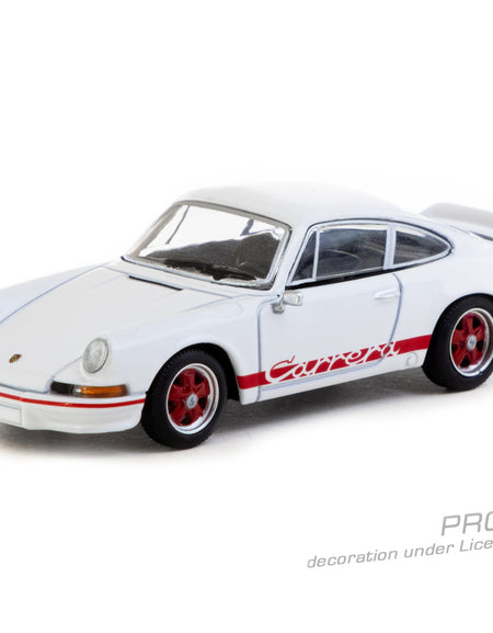 Tarmac Works 1/64 Porsche 911 Carrera RS 2.7 Lightweight White/Red