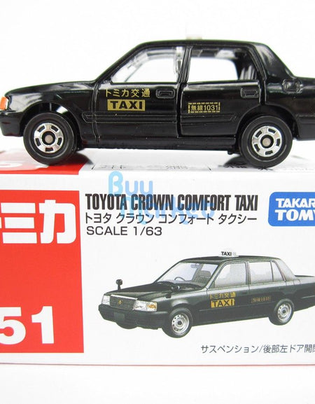 Takara Tomy Tomica #51 Toyota Crown Comfort Japan Taxi Sca. 1/63 Diecast Toy Car