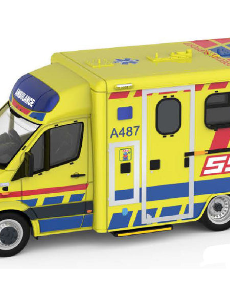 Tiny City 158 Die-cast Model Car - Mercedes-Benz Sprinter FL HKFSD Ambulance SSU