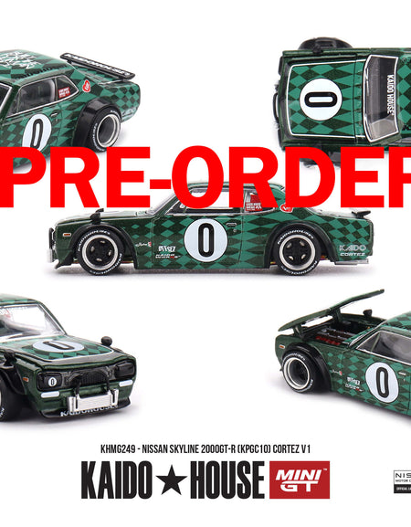 (Pre-order) Kaido House X Mini GT Nissan Skyline 2000GT-R (KPGC10) Cortez V1