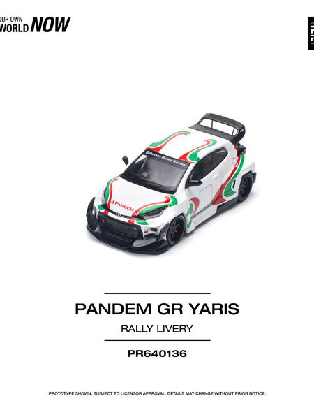 POPRACE 1/64 PANDEM GR YARIS - RALLY LIVERY Model Car