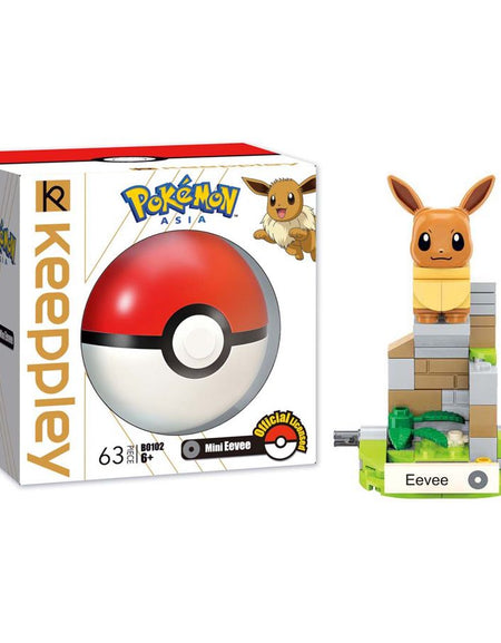 Keeppley Building Blocks Toy #B0105 : Pokemon Series - Mini Eevee (63pcs)
