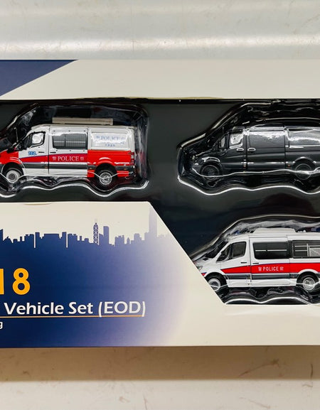 Tiny City 1/76 Bs18 Explosive Ordnance Disposal Section (3 Model Cars in Pack)