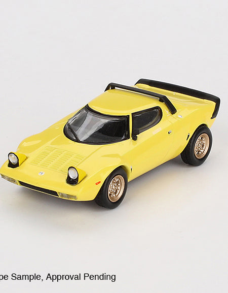 Mini GT #771 1/64 Lancia Stratos HF Stradale Giallo Fly Yellow (LHD)