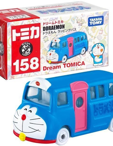 Takara Tomy Dream Tomica Die-cast Model Car - NO. 158 Doraemon Wrapping Bus