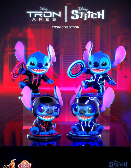 Hot Toys Disney Tron Stitch Cosbi Collection Full Set of 4 (8pcs Box Set)CBX327