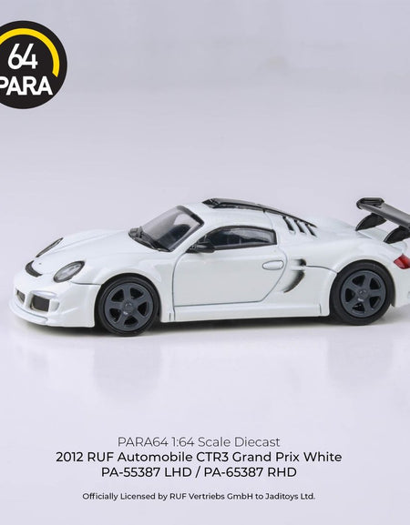 PARA64 1/64 2012 RUF CTR3 Clubsport Grand Prix White RHD Model Car