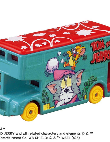 Takara Tomy Dream Tomica Diecast SP Tom and Jerry Jerry Wrapping Bus Blue