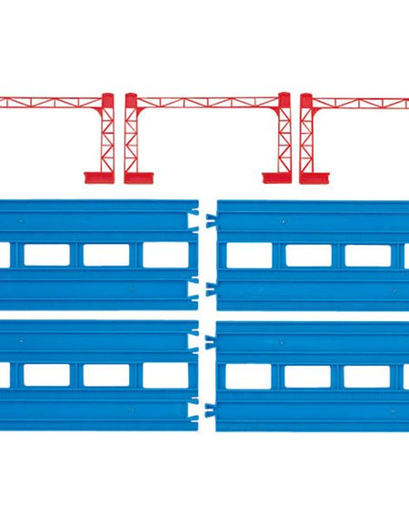 Takara Tomy Plarail Rail Train Accessories R-04 Double Straight Track Toy Japan