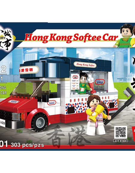 Royal Toys Building Blocks Bricks RT01: Hong Kong Softee Car (303 Pcs/Pzs)