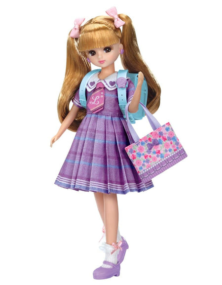 Takara Tomy Licca-chan Doll LD-08 Wakuwaku First Grader School Uniform Set Toy