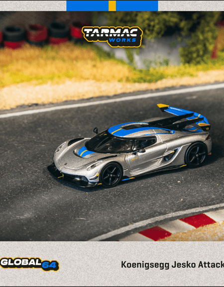 Tarmac Works 1/64 Koenigsegg Jesko Attack Silver Diecast Model Car