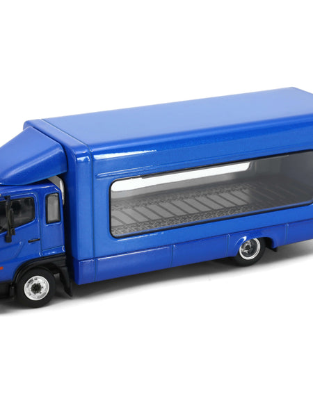 Tiny City Die-cast Model Car - HINO500 Covered Vehicle Transporter (Blue)