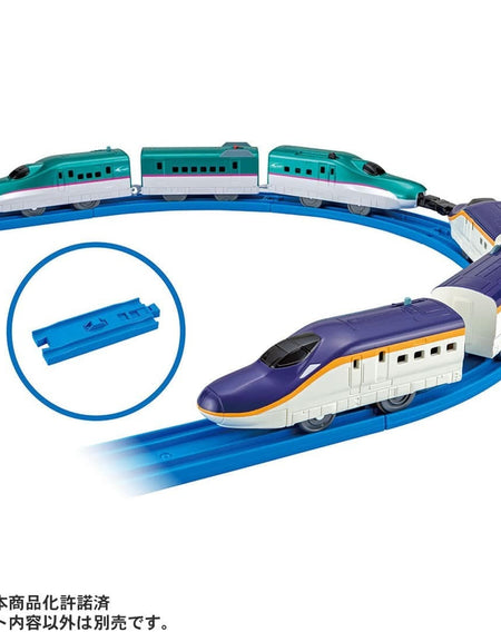 Takara Tomy Plarail Train Set - Shinkansen Series E8 & Series E5 Connect Set