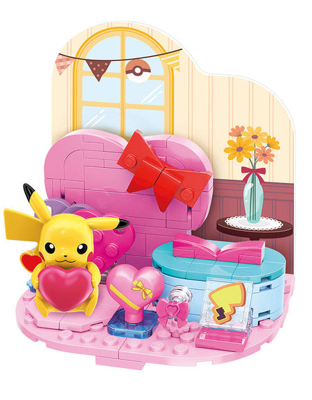 Qman Keeppley Building Blocks #K20225 Pokemon Pikachu Fingertip Heart