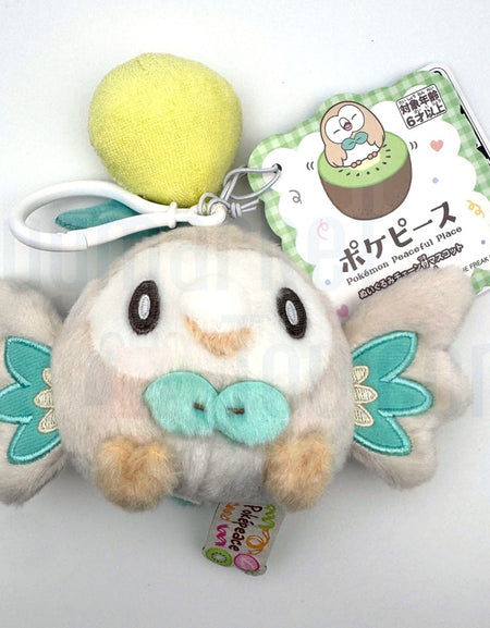 Takara Tomy Arts Pokemon Pokepeace Plush Mascot Rowlet (Colorful Ver.) 13cm