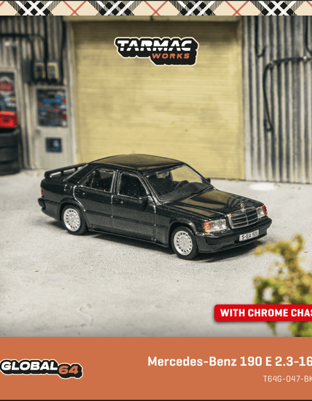 Tarmac Works 1:64 Mercedes-Benz 190 E 2.3-16 Blue-Black metallic