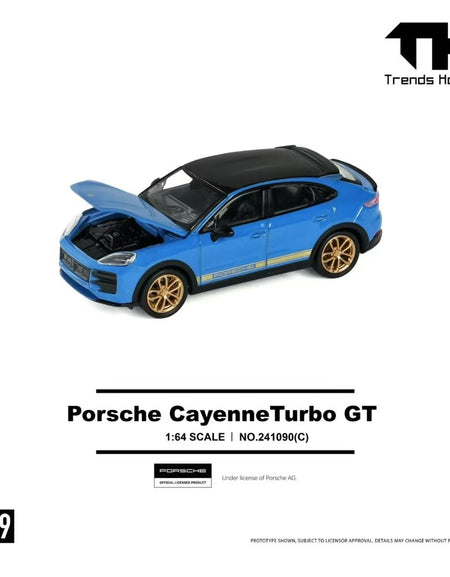 Trends Hobby 1:64 Porsche Cayenne Turbo GT Diecast - Blue 241090(C)