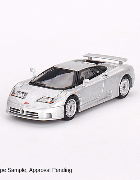 Mini GT #704 Bugatti EB110 GT Grigio Chiaro LHD Diecast Model Car