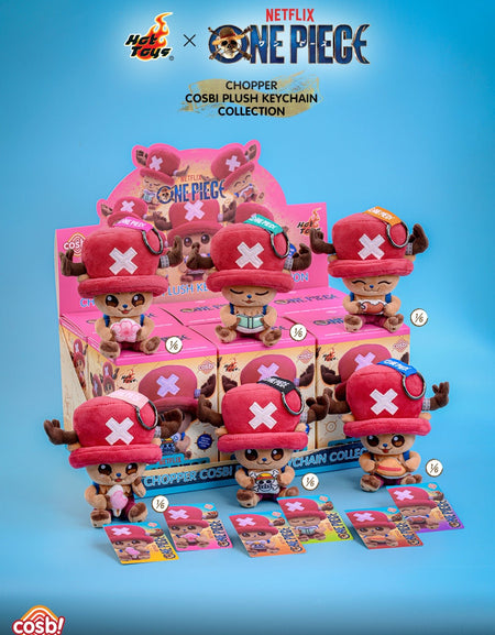 Hot Toys One Piece - Chopper Cosbi Plush Keychain Collection Set (Full set of 6)