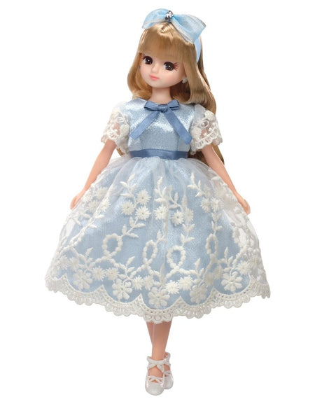Takara Tomy Licca Licca-chan LD-09 Classical Blue Ribbon Dress up Doll Japan