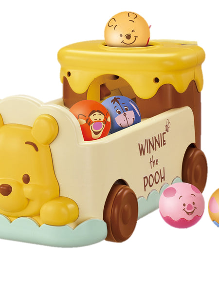 Takara Tomy Chase and Count Disney 2 Way Come with Me Ball Bus Winnie the Pooh