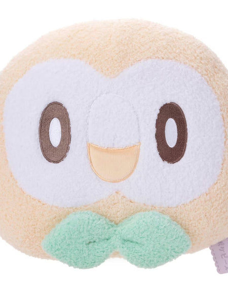 Takara Tomy Arts Pokemon Pokepeace Plush Face Cushion Rowlet 30cm