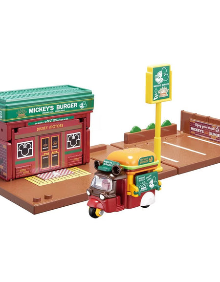 Takara Tomy Tomica Town Disney Motors SP 15th Mickey Hamburger Shop with Car