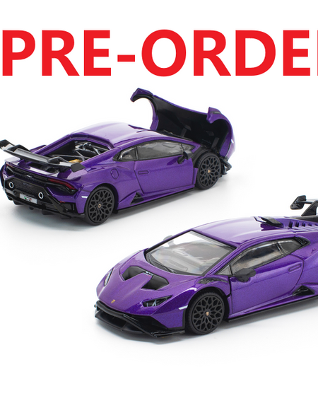 (Pre-order) POPRACE 1/64 POPRACE 1/64 LAMBORGHINI HURACAN STO VIOLA PASIFAE