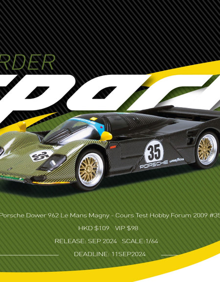 Sparky 1/64 Porsche Dower 962 Le Mans Magny-Cours Test Hobby Forum 2009 #35 Car