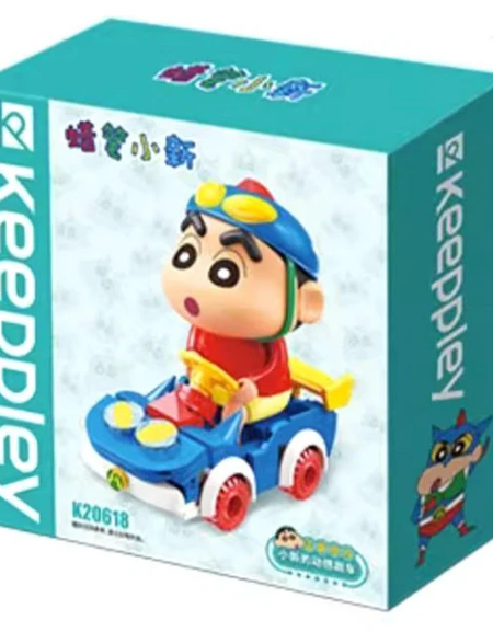 Qman Keeppley Building Blocks #K20618 - Crayon Shinchan Shinchan's super car