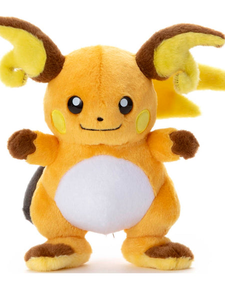 Takara Tomy Pokemon Soft Plush Toy - Basic Raichu 23cm
