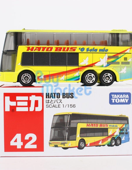 Takara Tomy Tomica #42 MIT. Fuso Aero King Hato Bus 1st 1/156 Diecast Toy Car