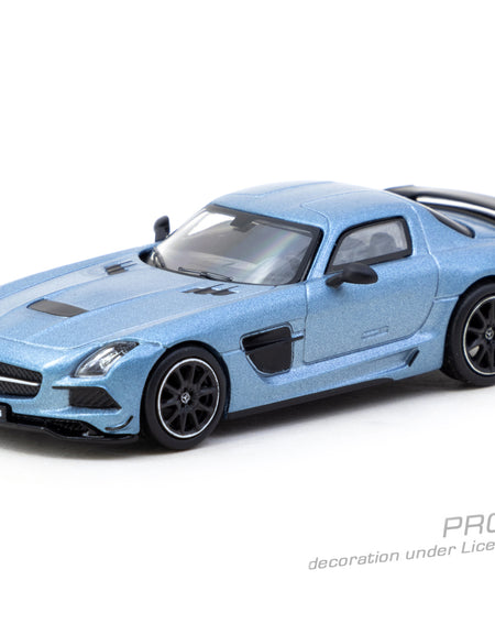 Tarmac Works 1/64 Mercedes-Benz SLS AMG Coupé Black Series Matte Blue