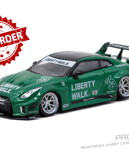 (Pre-order) Tarmac Works 1/64 LB-Silhouette WORKS GT NISSAN 35GT-RR EmeraldGreen