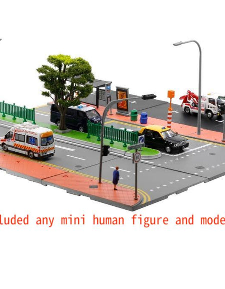 TINY City scale 1:64 Street Diorama Painted Model - S2 Singapore Road Set