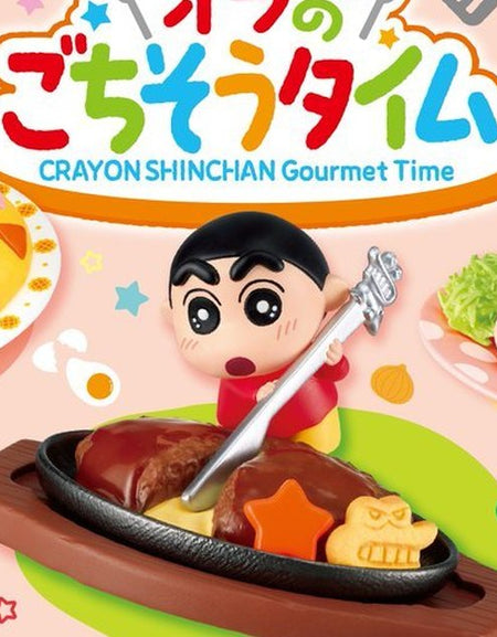 Re-ment Crayon Shinchan Gourment My Feast Time Collection Full Box Set of 6
