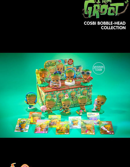Hot Toys Disney I Am Groot Cosbi Bobble-Head Collection 2 Full Set