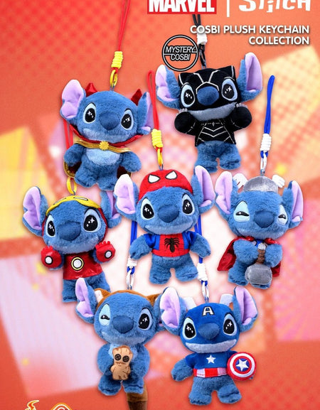 Hot Toys Marvel Stitch Cosbi Plush Keychain Collection (Full set of 6)