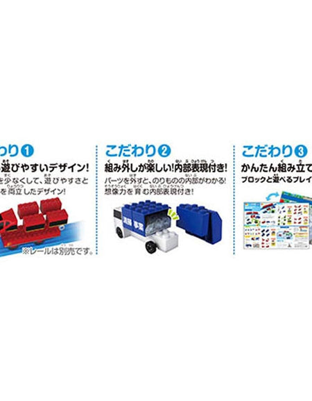 Takara Tomy Tomica Plarail Blocks Mix & Play DX Entry Set