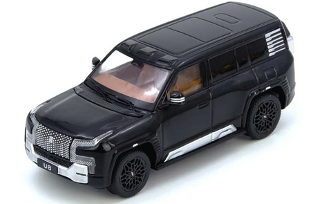 INNO64 1/64 YANWANG U8 Black Diecast Model Car