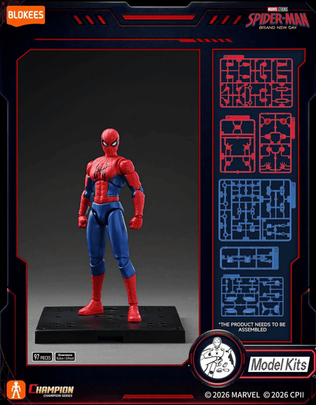 Blokees Marvel Champion Class Spider-Man Brand New Day Model Kit Action Figure