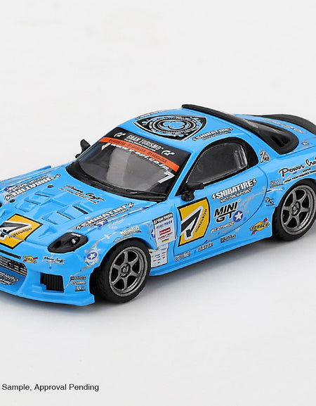 MINI GT #1195 Mazda RX-7 RE-Amemiya 2025 D1GP Diecast Model Car
