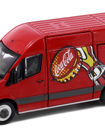 Tiny City Die-cast Model Car - MERCEDES-BENZ Sprinter Coca-Cola